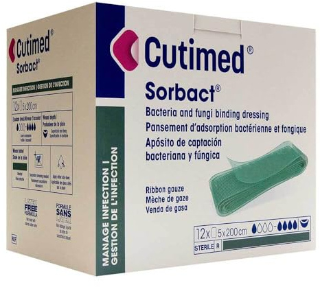 CUTIMED Sorbact Tamponaden 5x200 cm 12 St