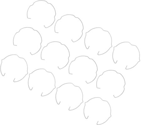 HIAKDOFT 12stücke Klemmleuchte Lampenschirm-clip Zum Aufstecken Lampenteile Lampenschirmring Hakenringe Für Leuchte Leuchtenschnalle Lampenschlaufenhalter Deckenclips