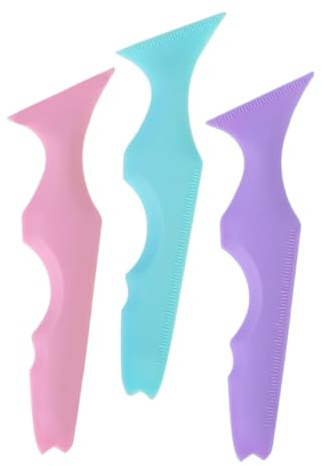 VICASKY 3pièces Outil Applicateur De Mascara Silicone Outil De Maquillage Pour Eye-liner Et Sourcils Réutilisable Et Compact