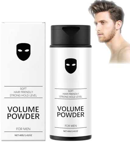 Volume Powder for Men,Hair Styling Texturising Powder,Instantly Adds Texture & Volume,Volumising Styling Hair Based Texture Powder,Fluffy, Oil-Control, Long-Lasting Styling Powder