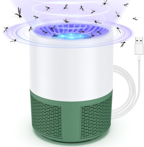Aparatoo Insektenvernichter, USB Elektrischer Elektrisch Fliegenfalle, Mückenfalle Mückenlampe, Moskito Killer Lampe mit Licht, Fruchtfliegenfalle für küche Innen Außen