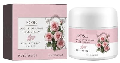 Rose Moisturizing Cream - Hydrating, Nourishing & Soothing Skin Cream With Rose Extract(2PCs)