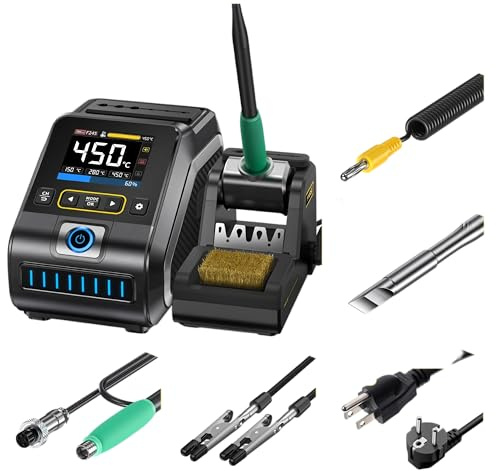 FNIRSI DWS-200 200 W Leistung Repaid Heizung Lötkolben Staion C210 C245 Lötkolben Griff Elektronische Schweißnacharbeitsstation (DWS-200 F210-K Spitze)