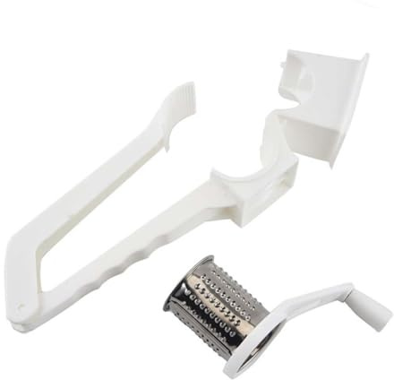 BIUDECO Rallador Cortador Queso Acero Inoxidable Multifuncional Manivela Ergonomía Compacto para Cocina Hogar Restaurante