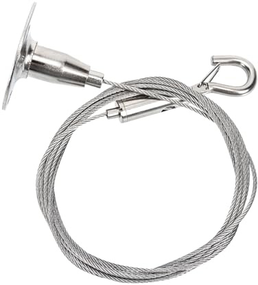UKCOCO Ganchos para Colgar Lámparas y Cuadros de Acero Inoxidable Resistentes Rebabas Cable Colgante para Uso Hogar y Exposiciones de Arte