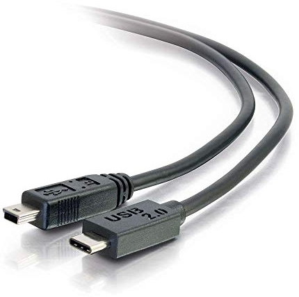 C2G USB 2.0, C - Mini B, 3m - Cable USB (C - Mini B, 3m, 3 m, USB C, Mini-USB B, 2.0, Male connector / Male connector, Negro)