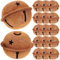 Artibetter 24pcs Rustic Metal Bells Xmas Tree Hanging Ornament for DIY Holiday Decor