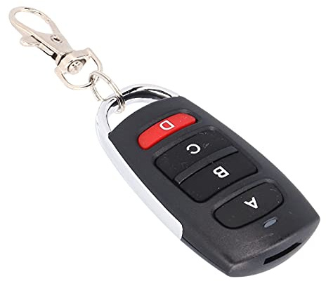 Bip Porte Garage Universelle,Clés De Voiture,Rempment De Clé De Télécommande De Porte De Garage 433 MHz 4 Boutons Clonage Copie Cloner Universel