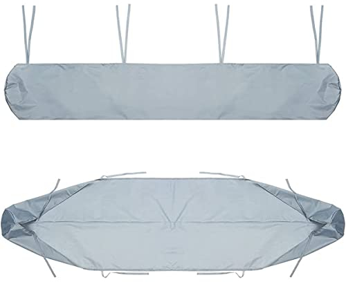 Housse de Auvent Jardin Protection, BâChe Sac de Rangement 420D Oxford Contre Les UV Anti-poussière étanche Contre la Neige et la Pluie en Hiver, pour Canopy Shelter De Terrasse Meubles (Gris, 5M)