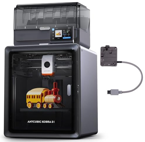 Anycubic Kobra S1 Combo 3D-Drucker Mehrfarbig, Geschlossene CoreXY-Struktur