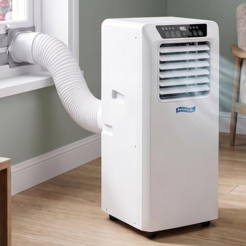 Portable Air Conditioner 9000 btu LED Control, 360° Wheels and Window Kit