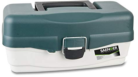 Saeger Unisex – Erwachsene 10C4039507124403C10 Angel-Gerätekasten Angelkiste-2-ladig-Angelkoffer von Specitec Sänger, Bunt, Normal
