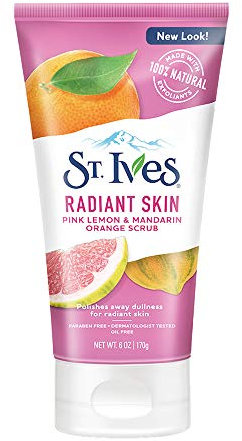 St Ives Scrub, Even & Bright Pink Lemon & Mandarin Orange 6 Ounce