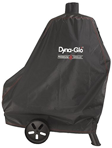 Dyna-Glo DG1382CSC Vertical Offset Charcoal Smoker Grill Cover, Fits Size Up to: 46 W x 25 D x 60 H (116.8 x 63.5 x 152.4 cm), Black