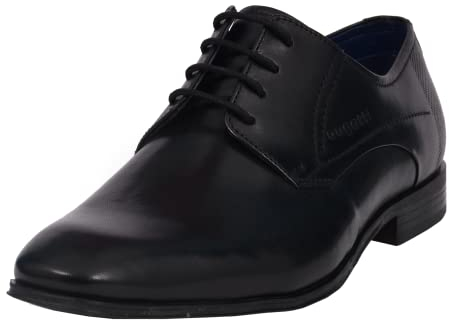 bugatti Herren Businessschuhe, Männer Business Schnürer,Strassenschuhe,Schnuerung,lace-up Shoes,Low-tie,schnürschuhe,schwarz (1000),43 EU / 8.5 UK