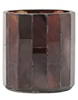 House Doctor, Teelicht, Amroha, Braun, Glas, Zement, h: 8 cm, Dia: 6.5 cm