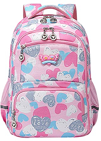 Schulrucksack Mädchen Teenager Schul Rucksack Schule Teen Schultasche Daypack Studenten Rucksack Damen Volkschule Rucksack Schultaschen Jugendliche Süße Reise Rucksäcke Mädchen Wasserdicht Blau Rosa