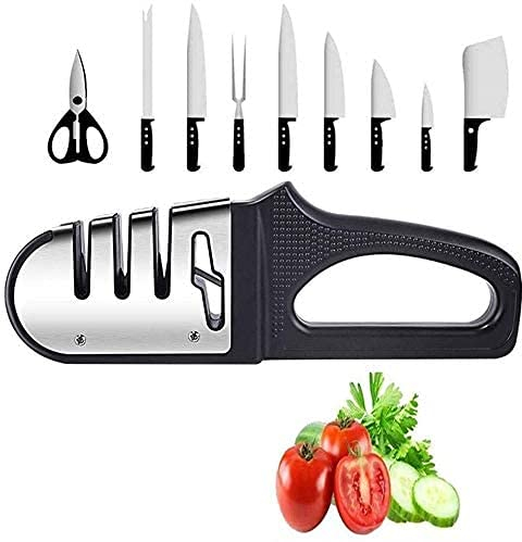 Affilacoltelli Affila Coltelli Affilacoltelli manuali Affilacoltelli 4 in 1, Affilacoltelli manuale a 4 fasi Affilacoltelli Affilacoltelli a forbice Affilacoltelli manuali professionali I più venduti