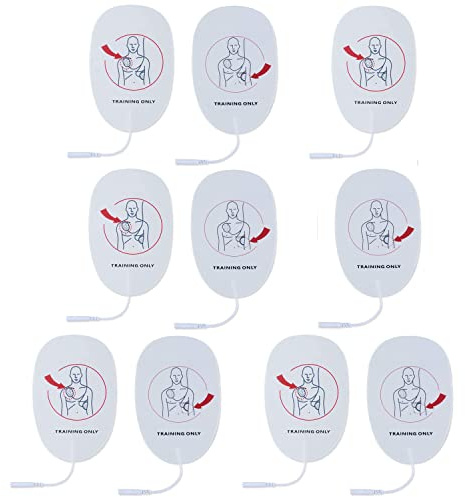 AED Trainingspads Zugpolster Ersatz wiederverwendbar für AED Trainer XFT-D0009 XFT-120C+ XFT-120C Zoll (10)