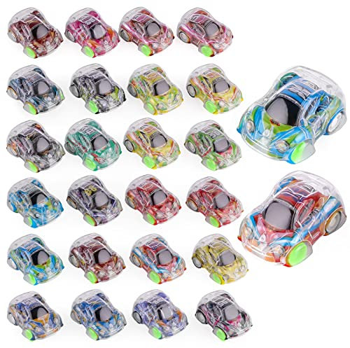 24 Pcs Pull Back Cars, Mini Toy Cars Party Bag Fillers for Kids, Mini Push and Go Car Toy, Small Racing Vehicles, Toy Cars for Toddlers 2 3 5 Year Old Boys, Birthday Party Favours Gifts, Rewards