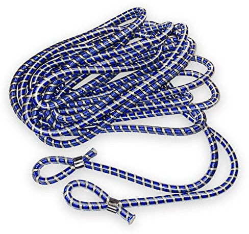 All-around24 Ladungssicherungsseil Dehnbar Planenschnur, Expanderseil,Gummiseil, Gartenseil Kautschuk/Polyester universell einsetzbar, Allzweckseil, Outdoor Sicherheitsseil (Ø 6 mm x 7 m, 1)
