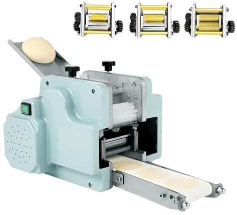 Automatische Knödel Haut Maschine Kommerzielle Edelstahl Knödel Maschine Wonton Teig Verarbeitung Maschine mit 3 kleinen Form, für Küche Haus Restaurant