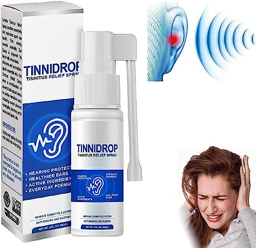Luhaka - Tinnidrop Tinnitus Relief Spray, 2023 New Tinnitus Relief for Ringing Ears Spray,Earwax Cleaning Care Spray, Ear Tinnitus Relief,Effectively Improves Hearing and Relieves Discomfort (1 Pcs)