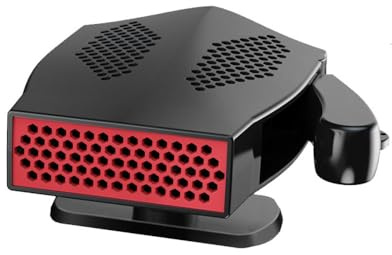 Riloer Chauffage Voiture Chauffage de dégivrage de voiture 12V 150W 10A Dégivreurs pour pare-brise auto, Ventilateur de chauffage de vitesse de chauffage de voiture
