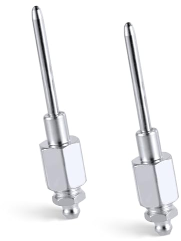 XIHIRCD 2 Stück Fettnadeldüsen, Fettnadel aus Aluminiumlegierung für Fettpresse Nadelschmieradapter Schmierfett Montagewerkzeug für Enge Räume und Tiefe Löcher aus Metall