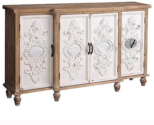 Nordic Sideboard aus Massivholz für Veranda, Dekoration, Vintage-Stil, Spind für Wohnzimmer, Esszimmer, Zuhause, Aufenthalt, Innenmöbel, Aufbewahrung, Retro, dekorativer Beistellschrank