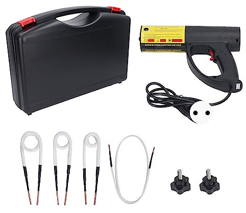 Gearwell Máquina de Calentamiento por inducción, portátil, LED, Calentador de inducción electromagnética, removedor de Calentador de Pernos con 4 bobinas, Herramienta de