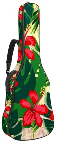 Eslifey Tasche für Akustikgitarre, mit verstellbarer Handfläche, verstellbarer Schultergurt, Gitarrenkoffer, Gigbag 101,6 cm, 104,7 cm, Mehrfarbig 4, 42.9x16.9x4.7 in, Taschen-Organizer