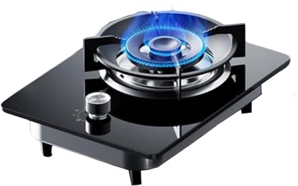 Cuisinière À Gaz 1 Brûleur, Cuisinière De Cuisine, Poêle À Feu Vif 5,2 KW, Avec Protection Anti-extinction, For Gaz Naturel/gaz De Pétrole Liquéfié(NG)
