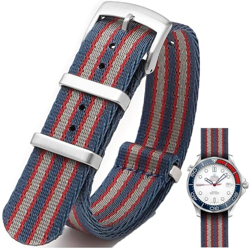 Nizonlaie Uhrenarmbänder Nylon Klassische NATO Stil Uhrenarmband 18mm 20mm 22mm 24mm Premium Sport Ballistic Nylon Militär Uhren Armband Ersatz Uhrenband für Herren Damen