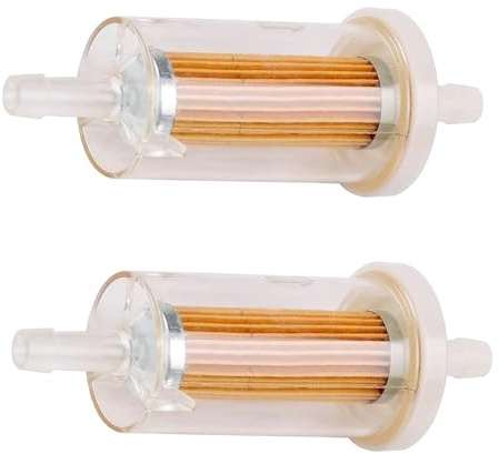 2 Stück 845125 Kraftstofffilter mit transparenter Hülle, Motorteile für Rasentraktoren, Ölfilter für Rasenmäher zu Hause, Gartengeräte