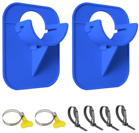 2 supporti per tubo da piscina, 30 mm – 37 mm, accessori per tubo per piscina, per mantenere efficacemente la posizione del tubo. Adatto per piscine, piscine, piscine da giardino, blu