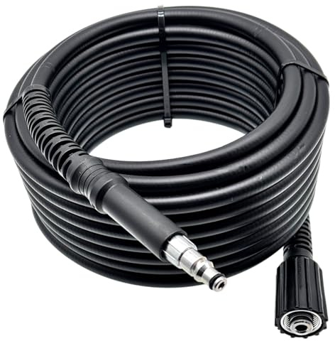 M&M Smartek Hochdruckschlauch 5 m für Black & Decker M22 IG | NW6, bis 160 bar und 40 °C, M22x1,5 IG-Verlängerung mit Quick Connect Auslass