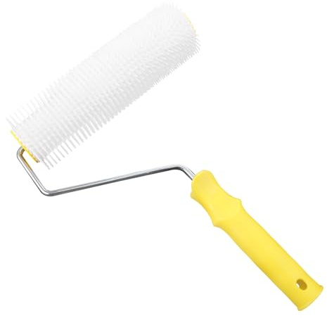 Gatuida Rodillo Antiespumante para Pintura Autonivelante con Púas Herramienta Manual Duradera y Portátil para Suelo Cemento Fácil Instalación y Uso