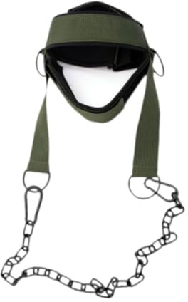 QUXVUIS Harnais d'entraînement de Musculation avec Sangle pour la tête et Le Cou - Accessoire de Fitness fiable conçu pour Les athlètes et Les entraînements intensifs.