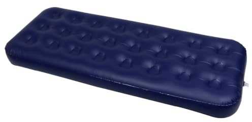 GLEAVI Matelas Gonflable Simple en PVC Flocage, Léger et Facile à Nettoyer, pour Camping et Plage, Coussin de Couchage D'extérieur Portable et Isolant Thermique