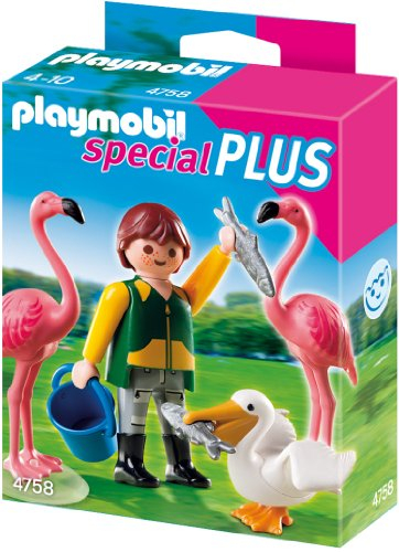 PLAYMOBIL 4758 Tierpfleger mit exotischen Vögeln