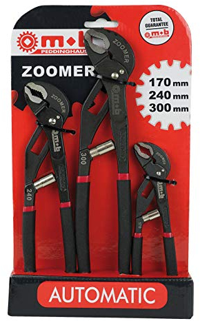 MOB Outillage 6483030001 Zoomer Jeu de 3 Pinces 170/240/300 mm