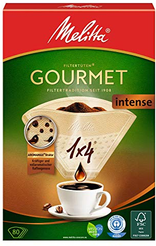 Melitta Gourmet INTENSE Coffee Filter 2049669 1 x 4 cm, Pack of 80
