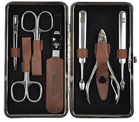 Pfeilring Manicure-Etui Eleganza, antik braun