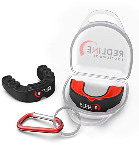 Sports Mouth Guard for Boxing, Football, MMA, Wrestling, Muay Thai, Hockey & Lacrosse Custom Fit Mouthguard for Men, Women, Kids & Youth Case Included, Comfortable, BPA Free, Braces Compatible