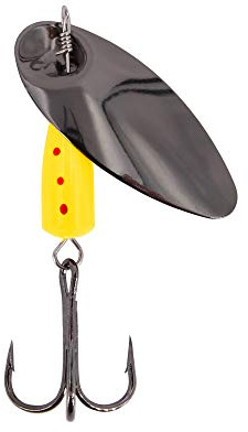 FISHN Black Spinner 14,5gr, 4,8cm - Der Ultimative Spinner zum Angeln auf Hecht, Lachs, Zander, Forelle, Barsch
