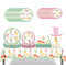 ZOOMPIL Posate per Feste di Compleanno Fata, 70 Pezzi Fata stoviglie per Feste, Tavola Party Addobbi, Inclusi Piatti, Tazze, Tovaglioli, Cannuccia, Tovaglie, 8 Ospiti Baby Shower Decorazioni per Feste