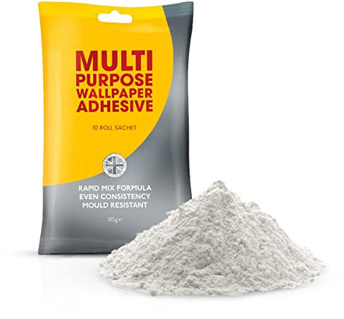Winsome Heavy Duty Wallpaper Paste for the Wall - 10 Roll Sachet All-Purpose Adhesive With Long-Lasting Bond | Perfect for DIY Home Projects, White