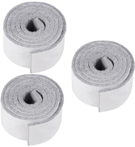 Uonlytech 3 Rollen Filz Möbel Pads Rolle Selbst Klebe Stuhl Bein Pads Band Boden Protektoren Pad