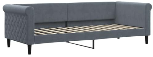vidaXL Tagesbett Dunkelgrau 80x200 cm Samt